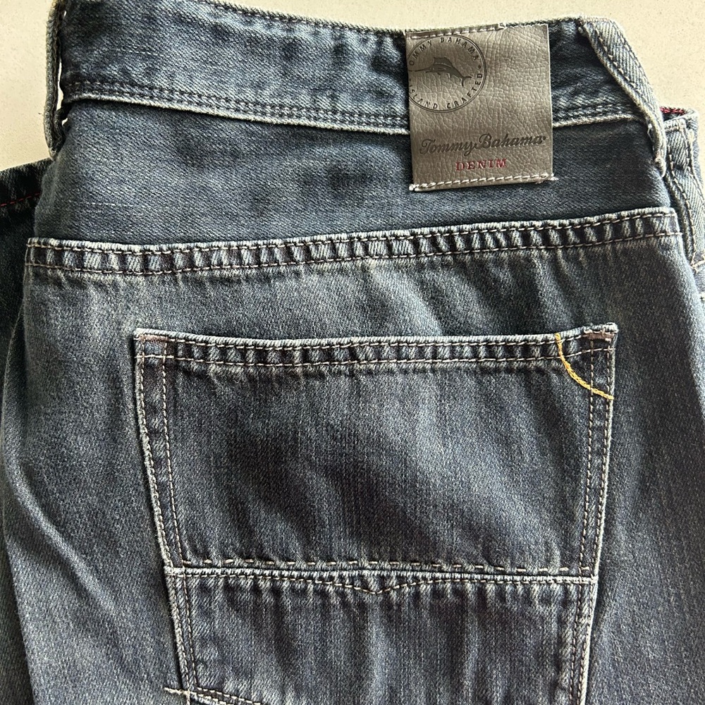 Tommy Bahama Gray Jeans with Worn-In Look